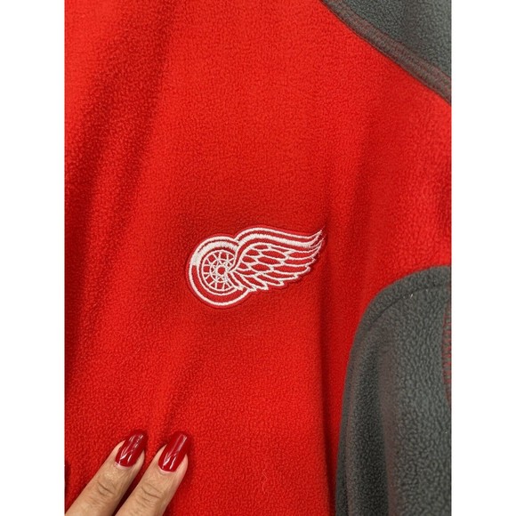Detroit Red Wings NHL Official Licensed Hockey Fleece Jacket Size M - Picture 2 of 7